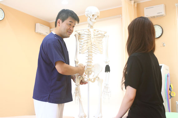 施術後の説明とアドバイス