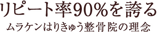 ムラケンはりきゅう整骨院の理念